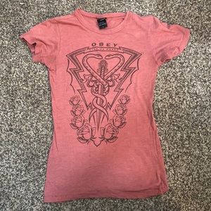 Obey print t shirt